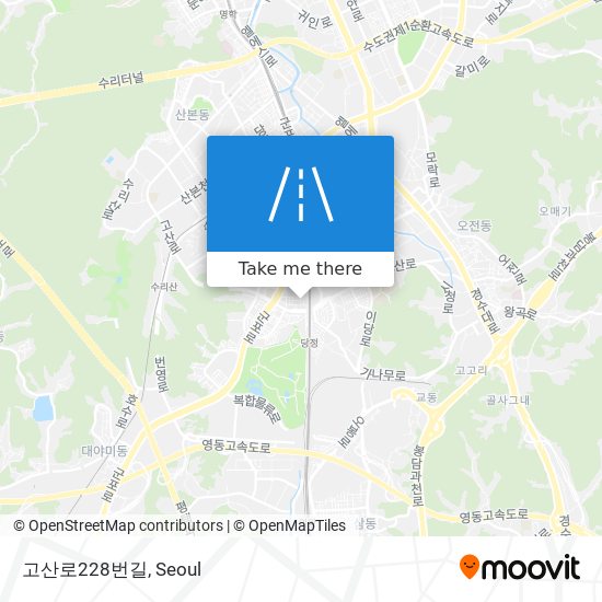 고산로228번길 map