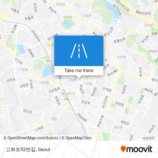 고화로52번길 map