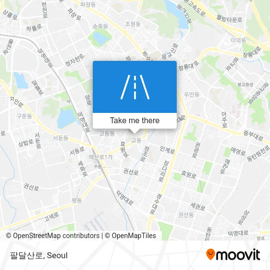 팔달산로 map