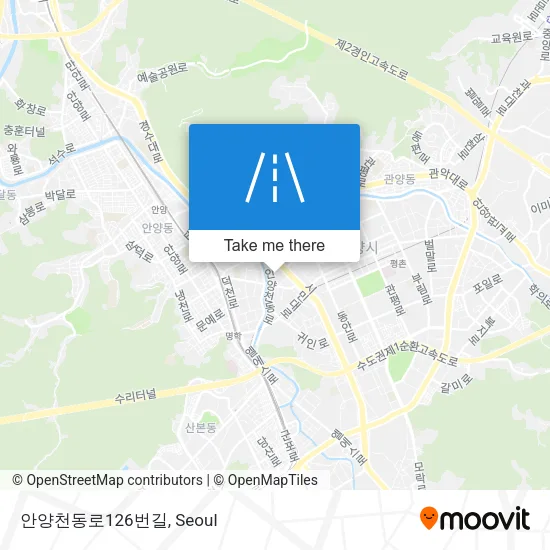 안양천동로126번길 map