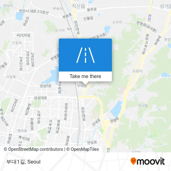 부대1길 map