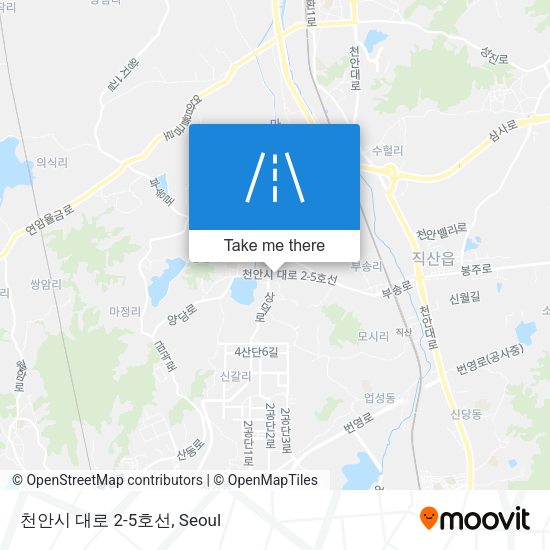 천안시 대로 2-5호선 map