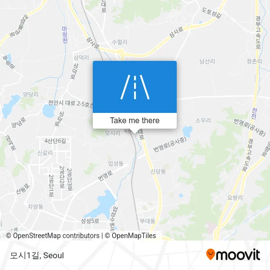 모시1길 map