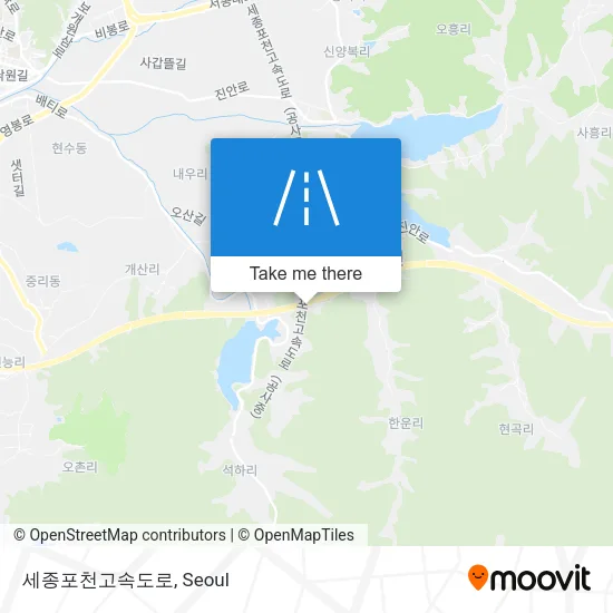 세종포천고속도로 map
