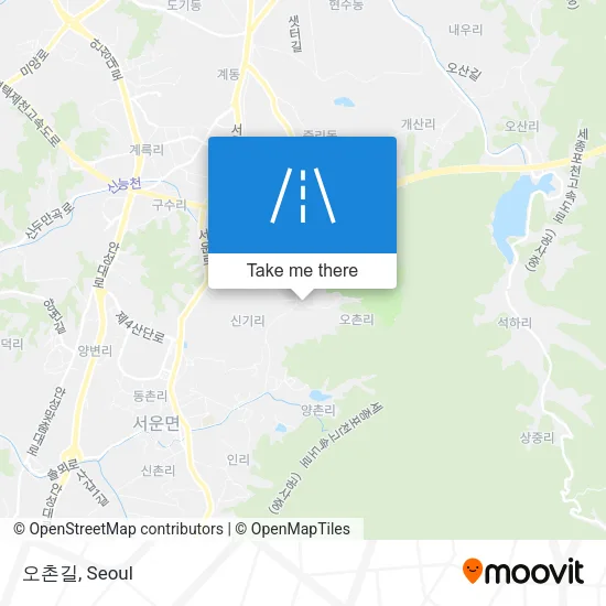 오촌길 map