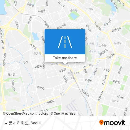 서둔지하차도 map