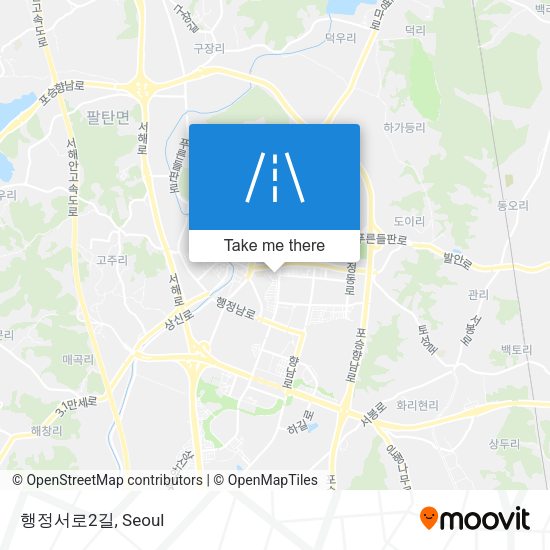 행정서로2길 map