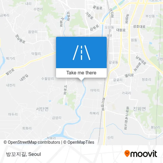 방꼬지길 map