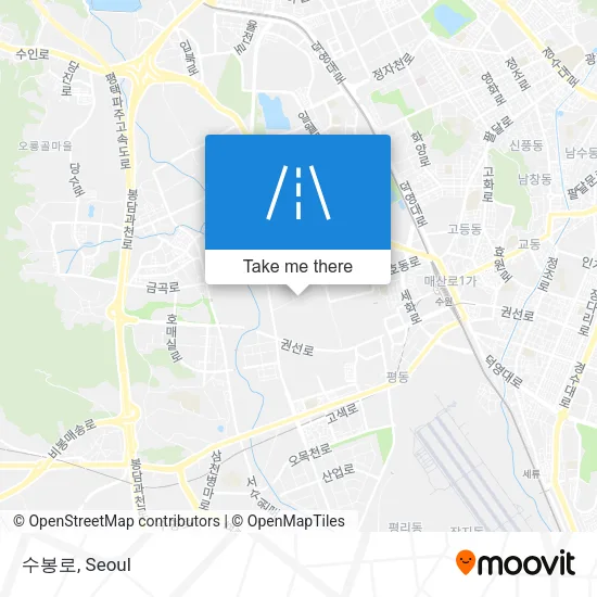 수봉로 map