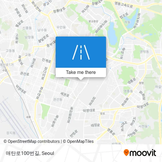 매탄로100번길 map