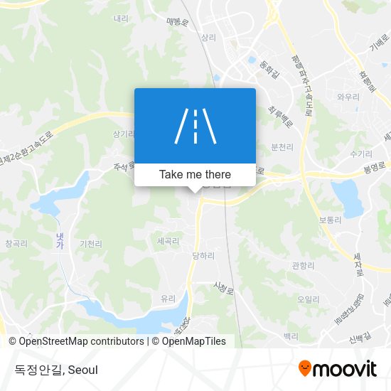 독정안길 map