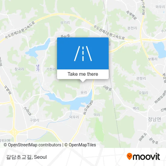 갈담초교길 map