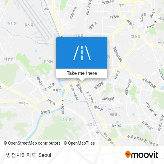 병점지하차도 map