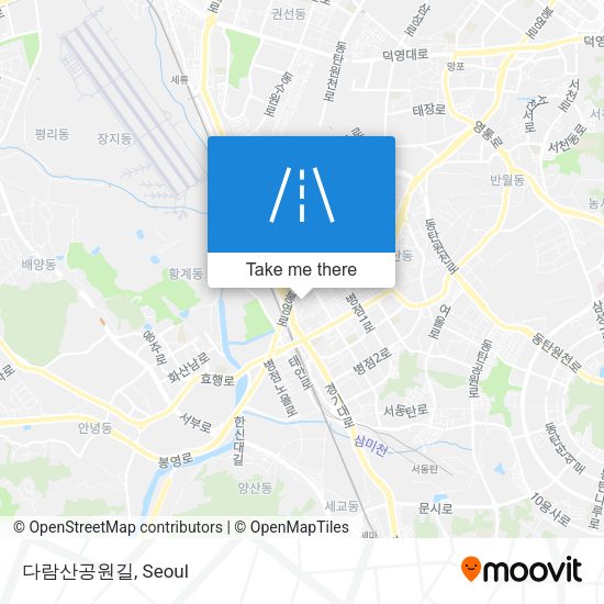 다람산공원길 map