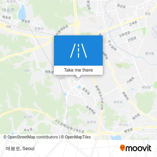 매봉로 map