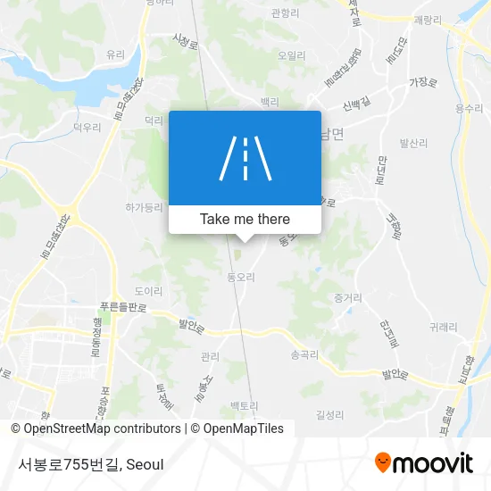 서봉로755번길 map