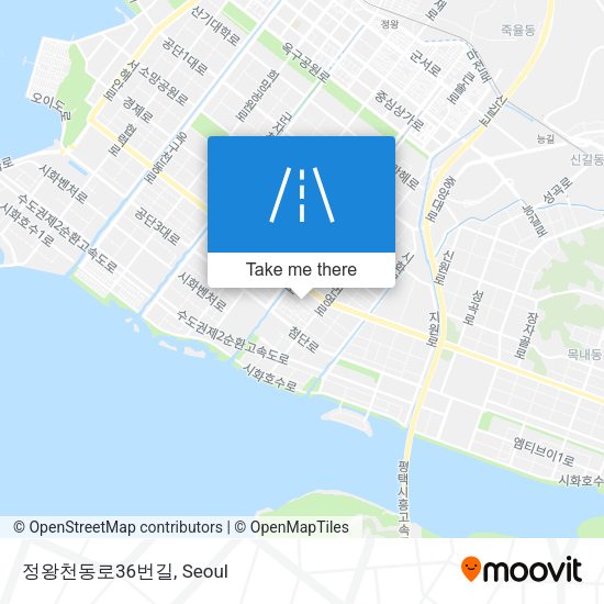 정왕천동로36번길 map