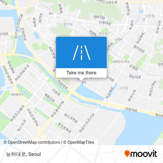 능허대로 map