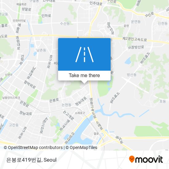 은봉로419번길 map