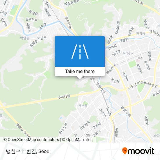 냉천로11번길 map