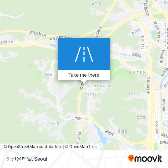 하산운터널 map