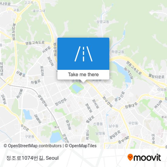 정조로1074번길 map