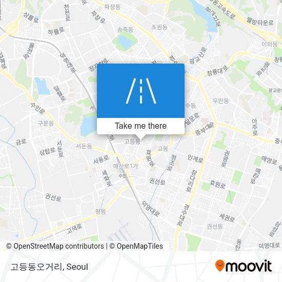 고등동오거리 map