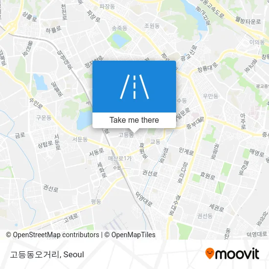 고등동오거리 map
