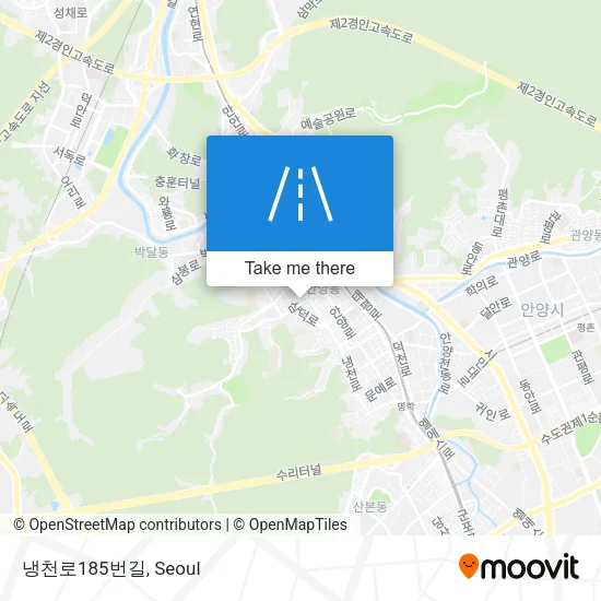 냉천로185번길 map