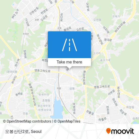 오봉산단2로 map