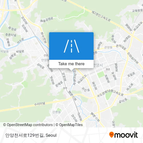 안양천서로129번길 map