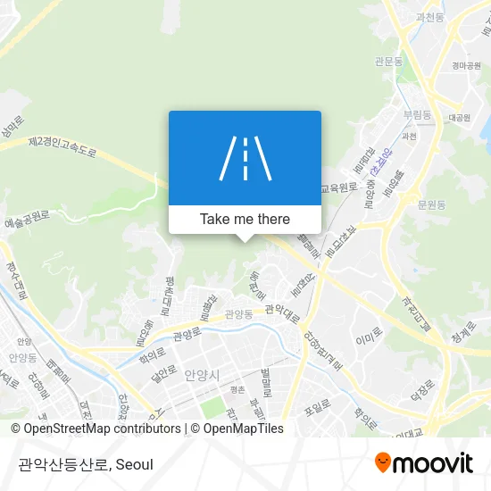 관악산등산로 map