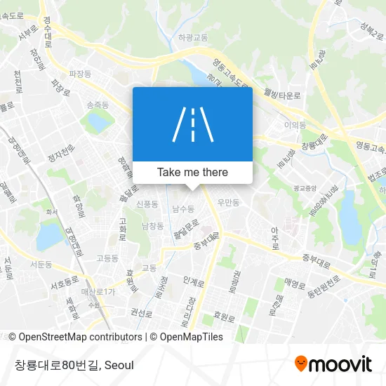 창룡대로80번길 map