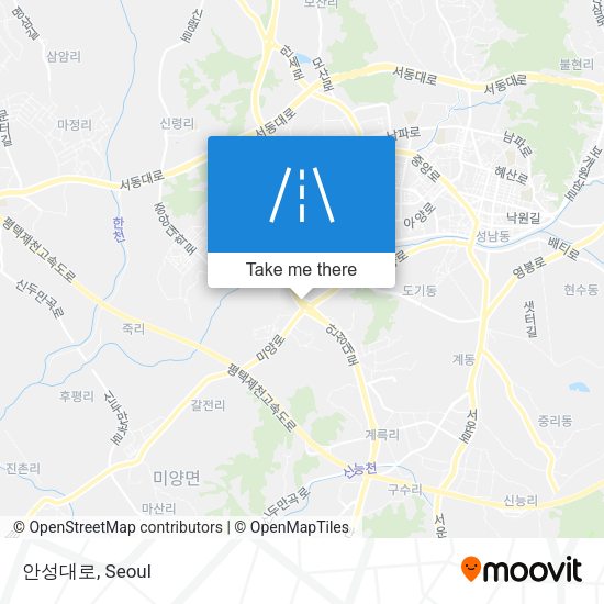 안성대로 map