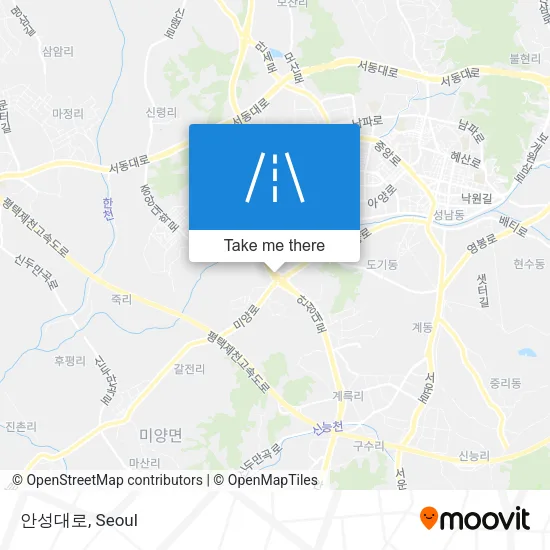 안성대로 map