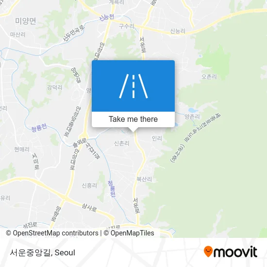서운중앙길 map