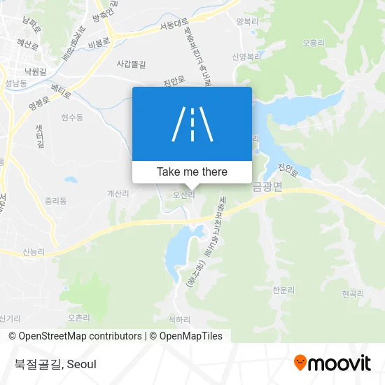 북절골길 map