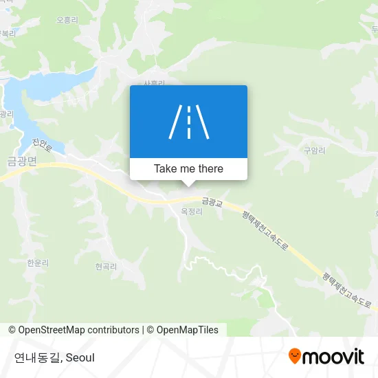 연내동길 map