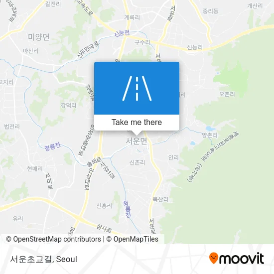 서운초교길 map