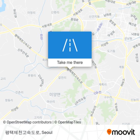평택제천고속도로 map
