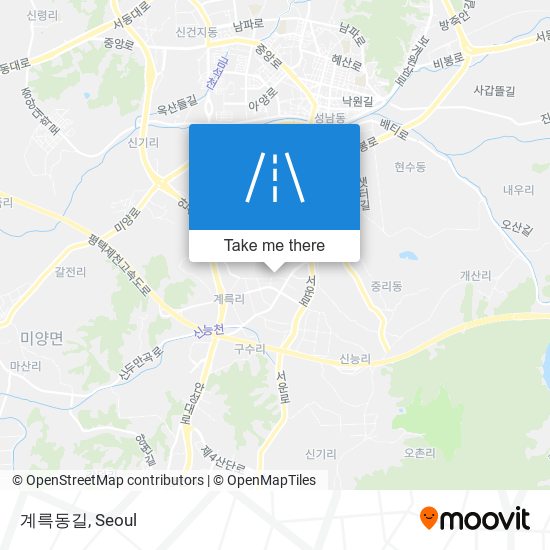 계륵동길 map