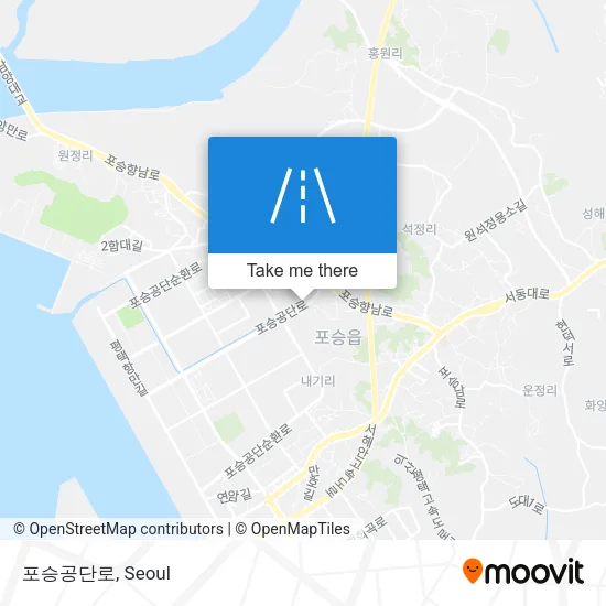 포승공단로 map