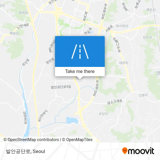 발안공단로 map