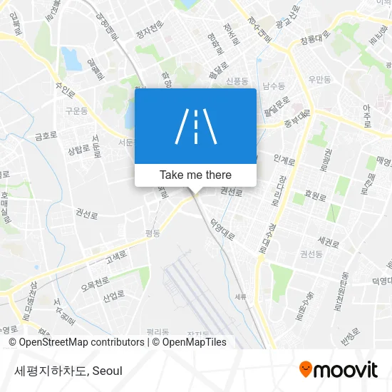 세평지하차도 map