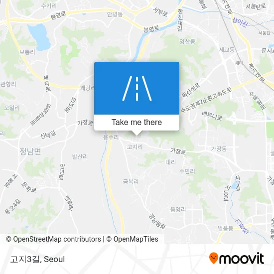 고지3길 map