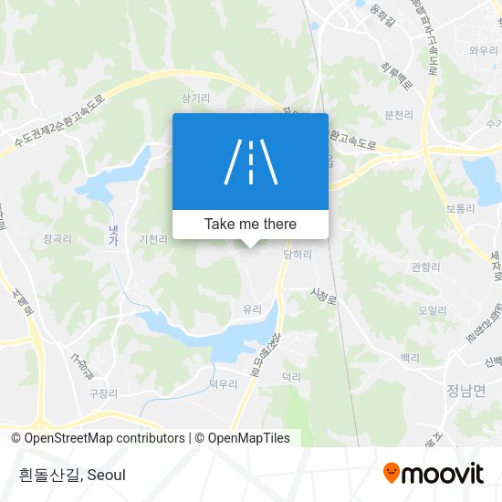 흰돌산길 map