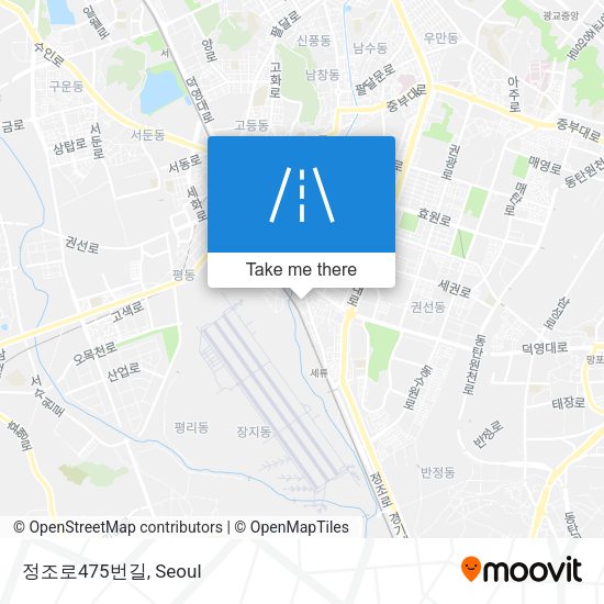 정조로475번길 map