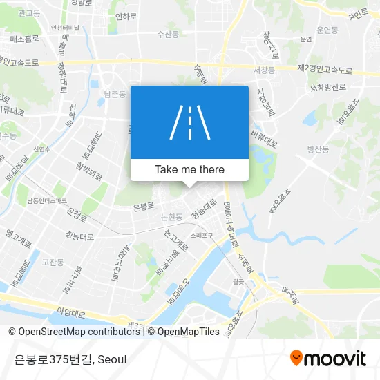 은봉로375번길 map