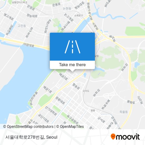 서울대학로278번길 map