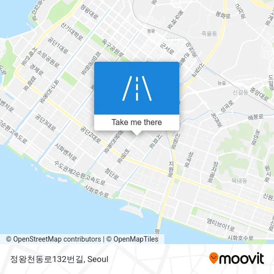 정왕천동로132번길 map